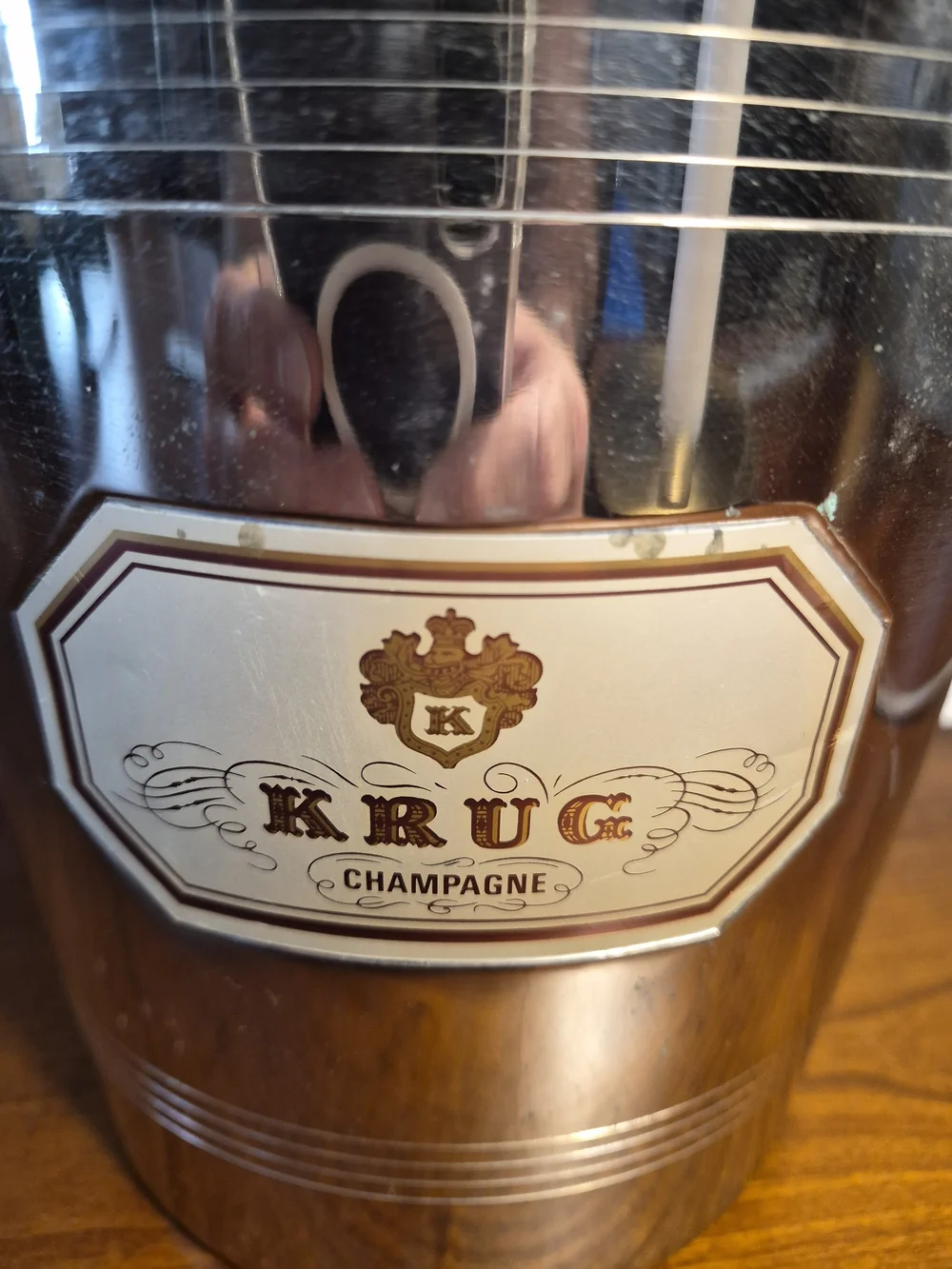 Krug Art Deco Style Champagne Ice Bucket with Side Handles,Argit France
